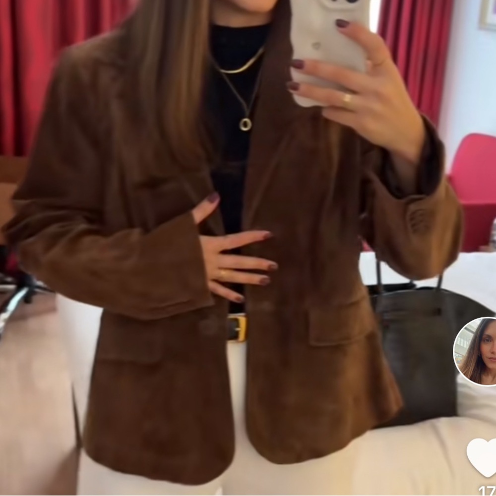 Women's Brown / Chocolate Suede Blazer